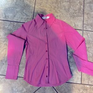 Chic & Flattering! Anne Fontaine Pink Long Sleeve Blouse (38)